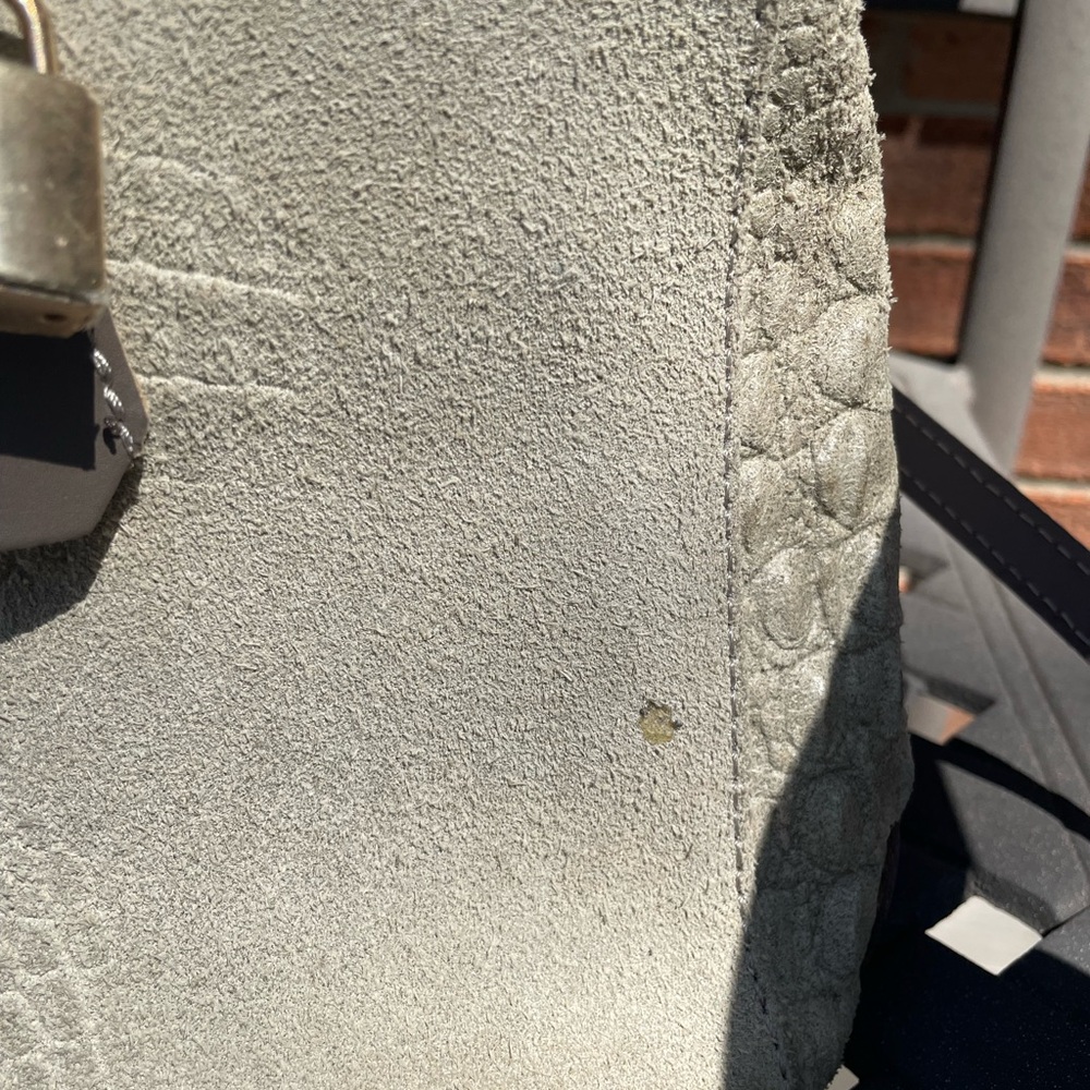 Vintage  Elegant Kelly Crocodile-Embossed Handbag - Taupe and tan - Picture 10 of 16
